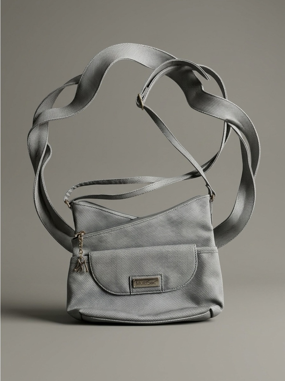 Multi-Sac Powder Blue Pebbled Texture Crossbody Bag NWOT